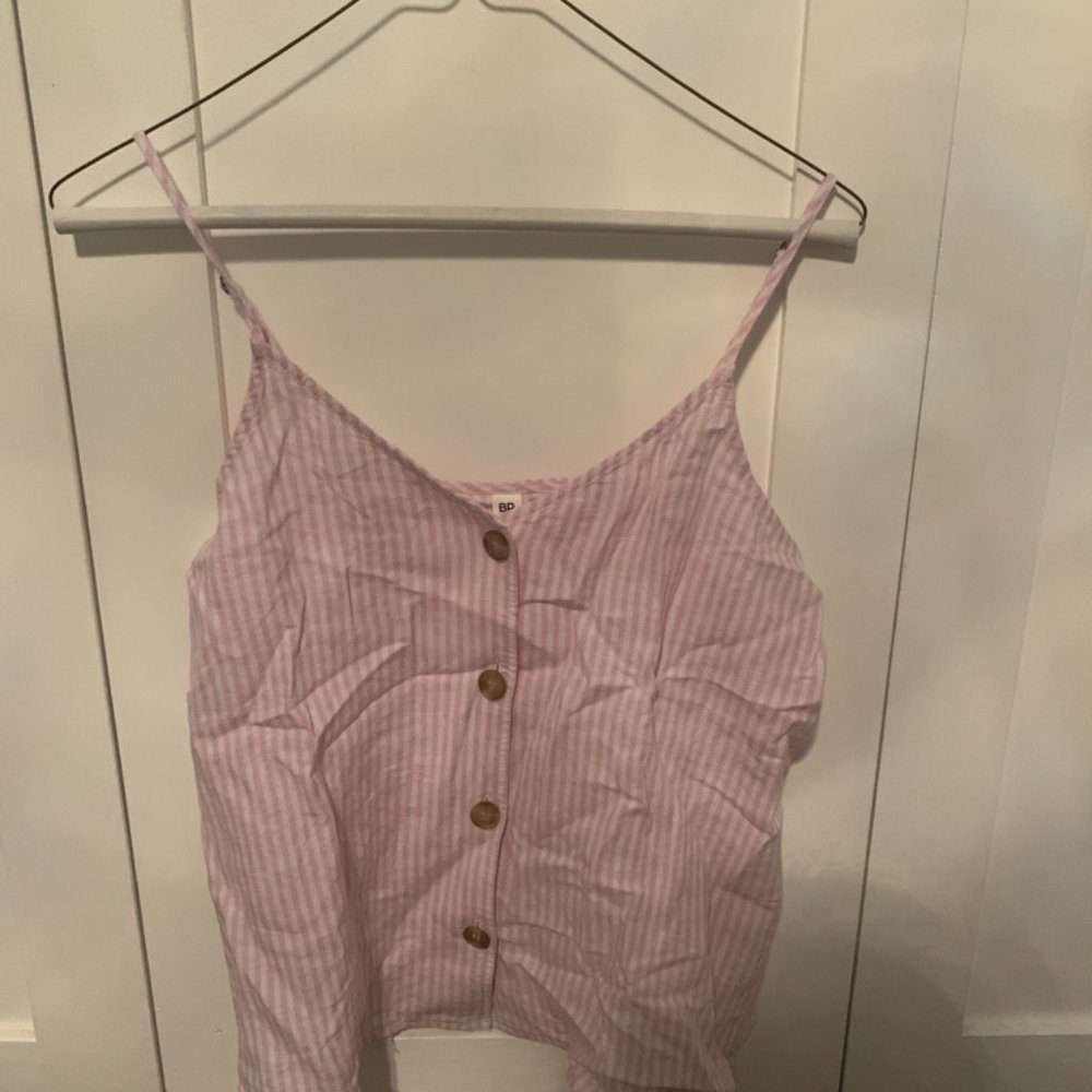 Womens BP Pink Striped Tank